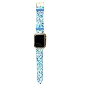 Lilly Pulitzer Apple Watch Band, blue and green